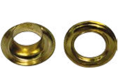 Premium Brass Plated 12mm Tarpaulin Eyelets Article No: 28 Known for Heavy Duty Durability, Corrosion Resistance, and Secure Attachment in Outdoor Tarpaulin Accessories for Industrial and Commercial Applications